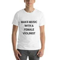 3XL, hogy a zene egy női hegedűművész félkövér póló Rövid ujjú pamut póló Undefined Ajándékok