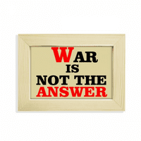 Háború nem a válasz szerelem béke világ asztali díszít képkeret kép Art festészet
