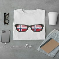 Norvégia zászló szemüveg póló Férfi-kép: Shutterstock, férfi 3x-nagy