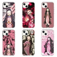 Japán Anime Demon Slayer Kamado Nezuko telefon tok iPhone Plus Pro iPhone 13pro 13pro Ma 12pro 12pro ma Pro ma Pro