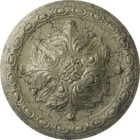 Ekena Millwork 3 8 OD 2 P Acanthus mennyezeti medál, kézzel festett kastély kő repedés