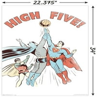 Képregény-Batman-Robin-Superman-Magas Öt Fal Poszter, 22.375 34