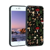 Gomba-Woodland-telefon tok, Degined iPhone tok férfiak nők, rugalmas szilikon ütésálló tok iPhone 8-hoz