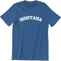 Montana-Flag State Pride szülőváros férfi ajándék póló