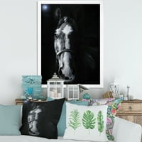 Designart „A ló bámulatos baljósságának portréja” parasztház keretes művészeti nyomtatás