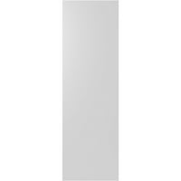 Ekena Millwork 15 W 64 H True Fit PVC parasztház sík panel kombinált rögzített redőnyök, fekete