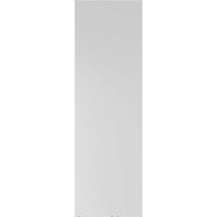 Ekena Millwork 12 W 39 H True Fit PVC Két egyenlő emelt panel redőny, fekete