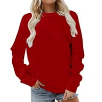 Kapucnis Női Hot Sales alkalmi Kapucnis Női Divat Kerek nyakú Hosszú ujjú egyszínű pulóver laza kényelmes alkalmi pulóver