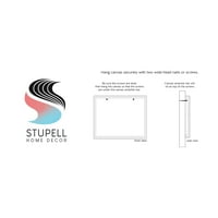 Stupell Industries erdei fák a Moose sziluettben rusztikus állati grafikus galéria csomagolt vászon nyomtatott fali