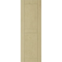 Ekena Millwork 18 W 78 H Rusztikus két egyenlő panel sík panel Pecky Cypress Fau Wood redőnyök, alapozott barnító