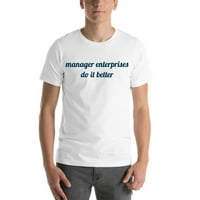 A 2XL Manager Enterprises jobban csinálja a rövid ujjú pamut pólót az Undefined Gifts által