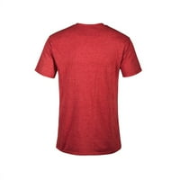 MONOLINE férfi piros Heather grafikus póló-az emberek XL tervezése