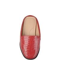 Brinley Co. Női Fau Patent Square Toe Comfort-Sole Croc minta