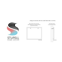 Stupell Industries élénk rózsaszín geometriai alakzatok firka doodle vonalak fehér keretes művészet nyomtatott fali