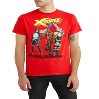 Xforce férfi Trio Group Shot Rövid ujjú grafikus póló, 2XL méretig