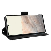 Pixel Pro pénztárca tok, Flip Folio állvány PU bőr védő mágneses lökhárító Puha TPU Ütésálló telefon tok Google Pixel
