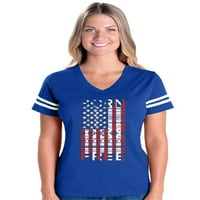 - Női labdarúgó finom mez pólók, 3XL méretig - amerikai zászló július 4