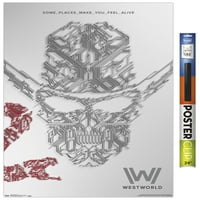 Westworld-Fehér Fal Poszter, 22.375 34
