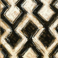 Fekete és arany geometrikus III Crop Poszter Nyomtatás Shirley Novak