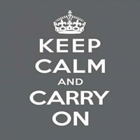 Keep Calm and Carry On-szürke plakát a brit információs Minisztériumtól