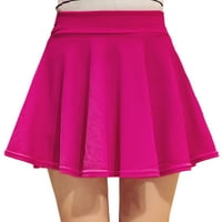 Cindysus Női Mini szoknya fodros rövid szoknya Egyszínű Skort Beach Skorts Boho Fekete 3XL