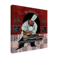 Védjegy képzőművészet 'Chef konyha menük' vászon művészet Gregg Degroat