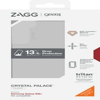 Gear Zagg Crystal Palace tok Samsung Galaxy S22+ - hoz, Ütésvédelem, tiszta
