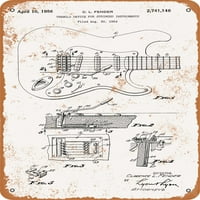 Fém jel-Elektromos gitár Tremolo szabadalom-Vintage rozsdás megjelenés